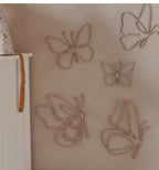 Wooden Outline Plywood Butterflies Nursery Wall Decor, Teen Room Wall Art, Boho Butterfly Decor, Girls Bedroom Decoration