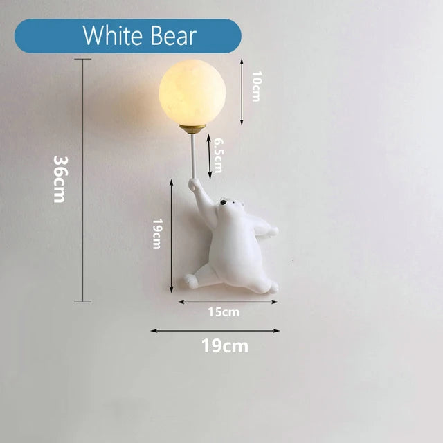 Nursery Room Children's Room Wall Light Resin Astronaut G9 Bulb Speaceman Boy Bedroom Bedside Night Lamps AC110V 220V