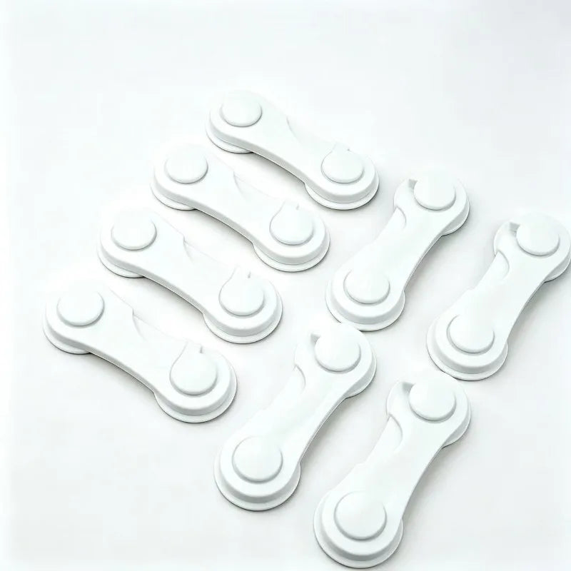 4Pcs Baby Safety Locks Child Proof Cabinet Drawer Door Latches Anti-Pinch Protector