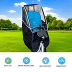 Bicycle Child Seat Canopy Cover Waterproof Bike Child Seat Rain Canopy Bicycle Rain Cover with Transparent Window Universal Pad
