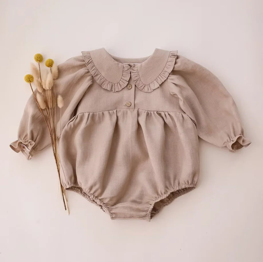 Baby Girl Clothes For 0-2Y Spring Soft Cotton Newborn Baby Girl Long Sleeves Romper Fashion Infant Clothing