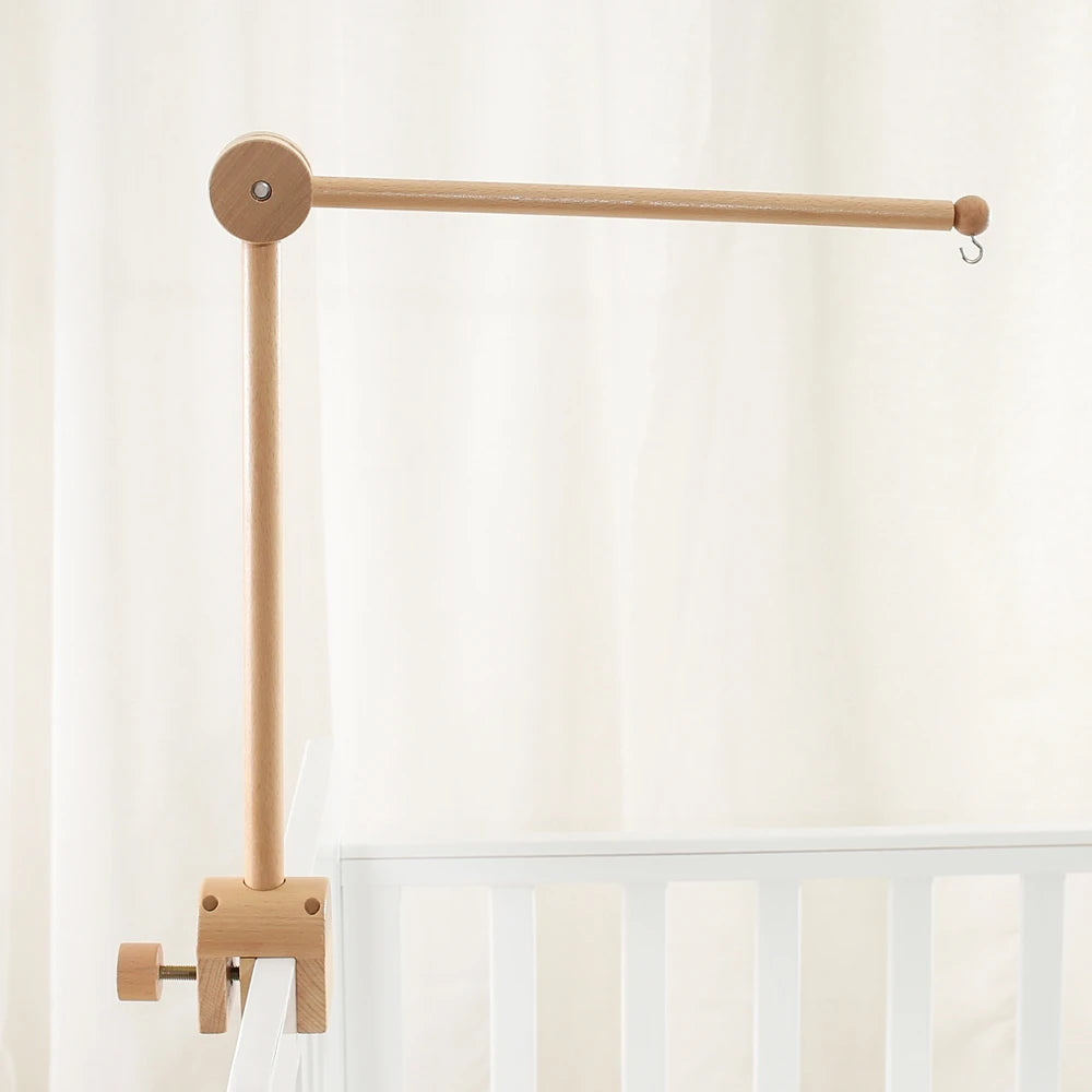 Baby Rattle Toy 0-12 Months Toys Wooden Mobile Bed Bell Floor Stand Bracket Newborn Bed Bell Hanging Holder Bracket Infant Crib