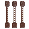 3Pcs/Set Child Safety Strap Locks Multi-Use Adhesive Plastic Baby Proofing Locks For Cabinets and Drawers,Toilet,Fridge
