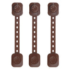 3Pcs/Set Child Safety Strap Locks Multi-Use Adhesive Plastic Baby Proofing Locks For Cabinets and Drawers,Toilet,Fridge