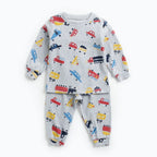 Baby Clothes Sets Cute Autumn Animal Pattern Kids Tops + Long Pants Cotton Casual 2pcs