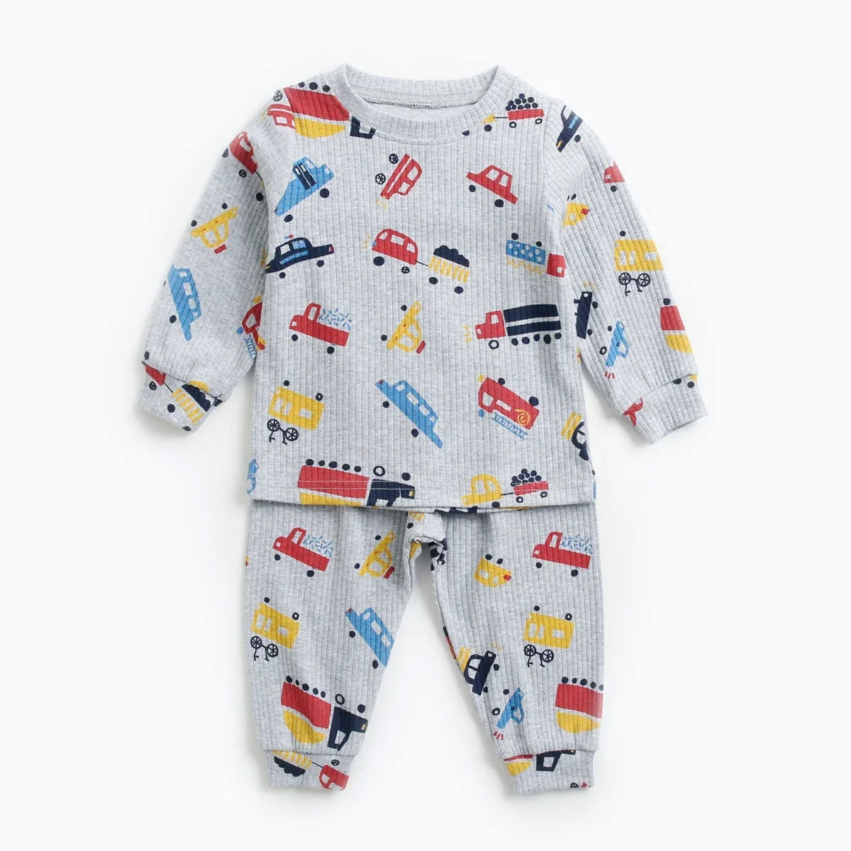 Baby Clothes Sets Cute Autumn Animal Pattern Kids Tops + Long Pants Cotton Casual 2pcs