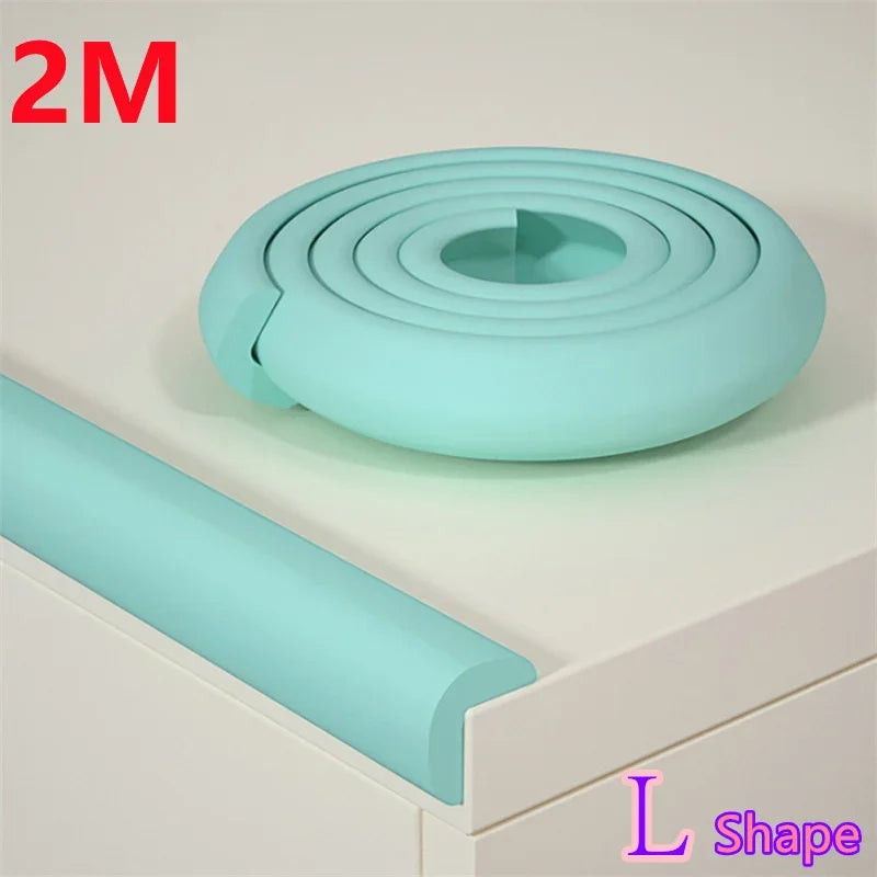 2M Baby Safety Corner Protector Solid Color Edge Guards for Childproofing Home Furniture Corners Table Angle Protection Tape
