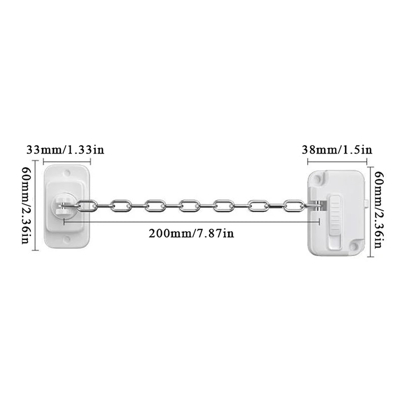 New Multi-Function Child Safety Lock For Home—Adjustable For Sliding Doors, Fridges & Windows, Anti-pinch, Baby-Proof Protectors