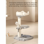 Non-Slip Baby Bath Stand Adjustable Free-Standing Baby Standing Shower Stand Safe Multifunctional Infant Bath Support