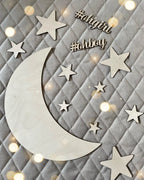 Nordic style children's room wall decoration moon stars wall hanging wall wall wall decoration scene decorate the bedroom room