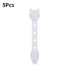 5Pcs Child Safety Cabinet Lock Baby Proof Security Protector Drawer Door Cabinet Lock Plastic Protection Kids Safety Door Lock