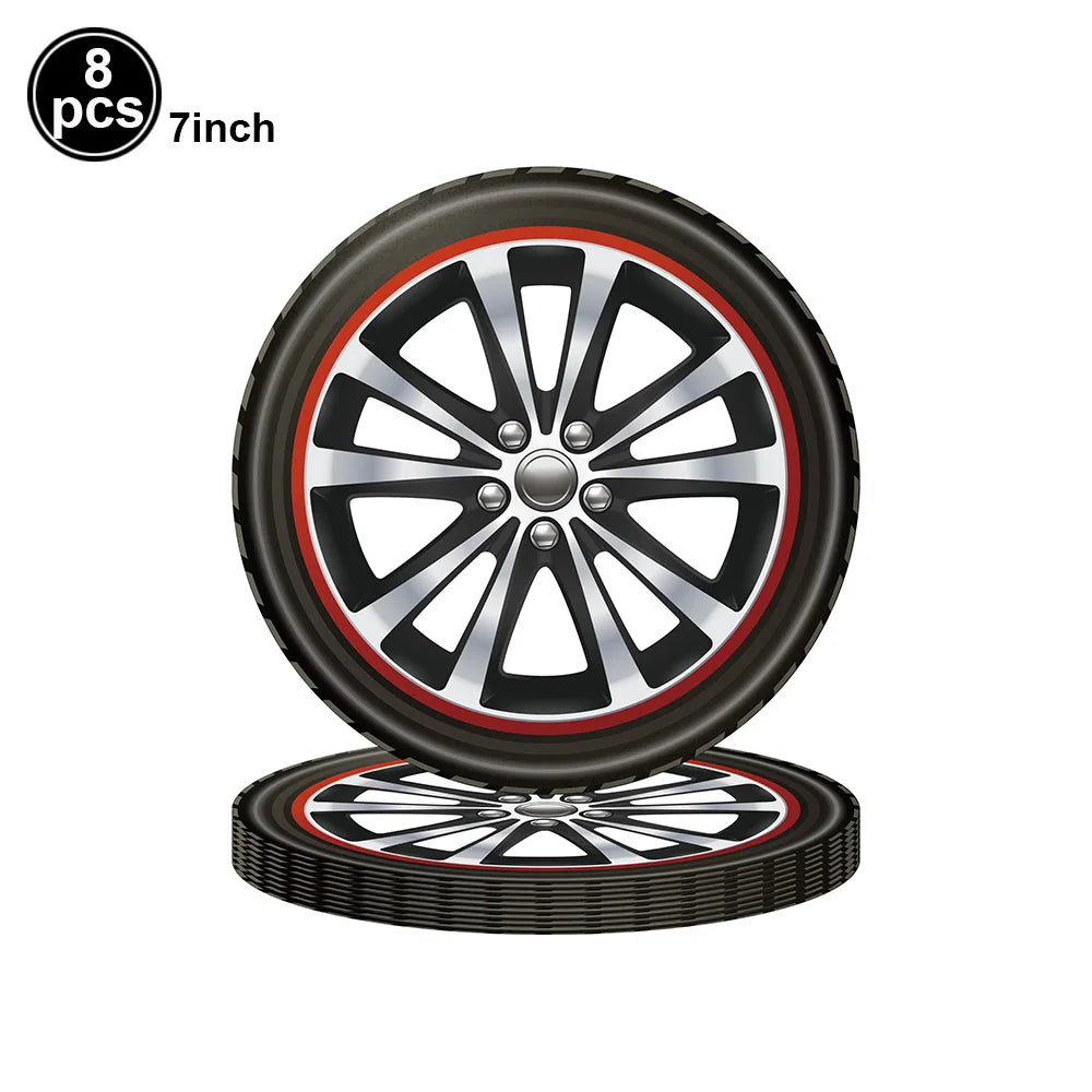 Racing Car Theme Disposable Tablecloth Red Black White Checkered Pattern Boys Kids Birthday Party Decoration Supplies Gifts ﻿