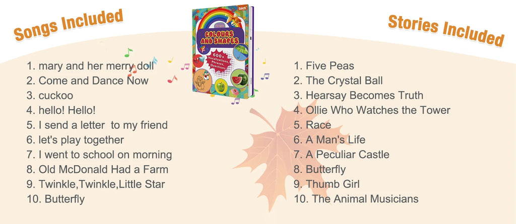 Colours&Shapes Early Educational Talking E-Book Montessori Interactive