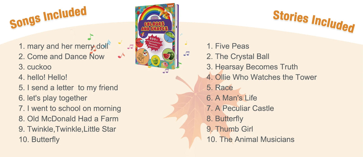 Colours&Shapes Early Educational Talking E-Book Montessori Interactive