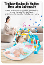 Baby Activity Gym with Piano & Play Mat