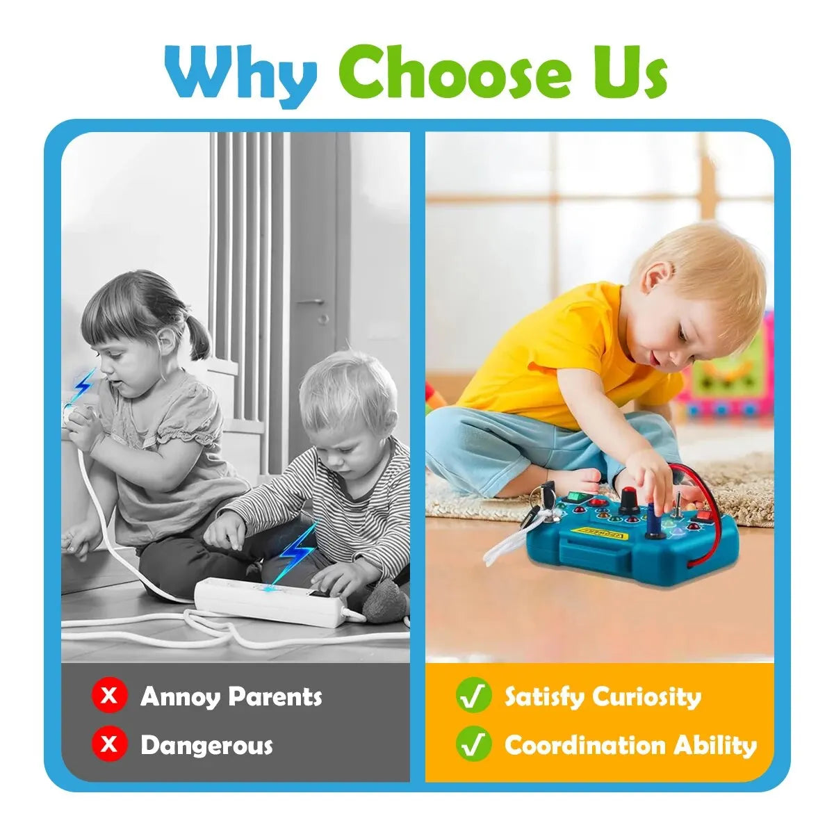 Montessori Busy Board for Toddlers