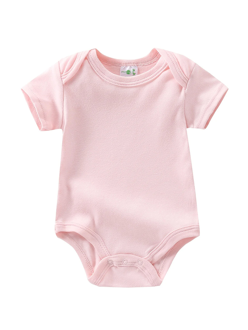 5pcs Baby Girl Short Sleeve Jumpsuit, Cotton