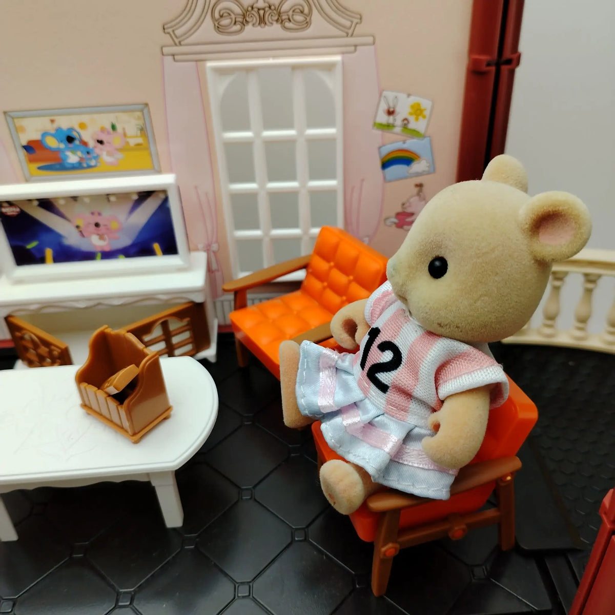 Miniature Items Dollhouse Furniture Accessories Living Room Bedroom Supermarket Shopping Games Family Interaction Doll Kids Toys