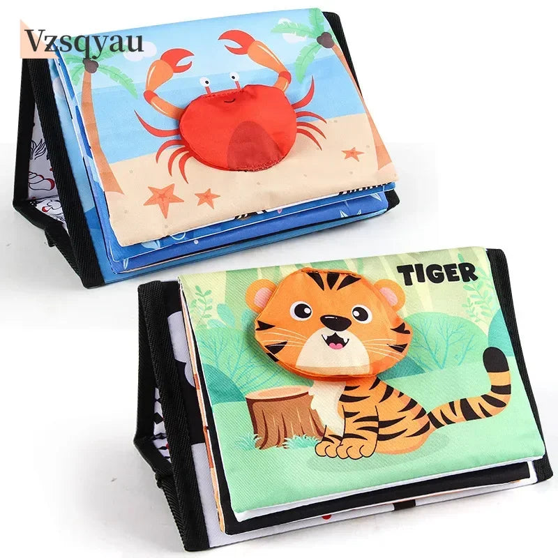 10-Page Cartoon Animal Cloth Book