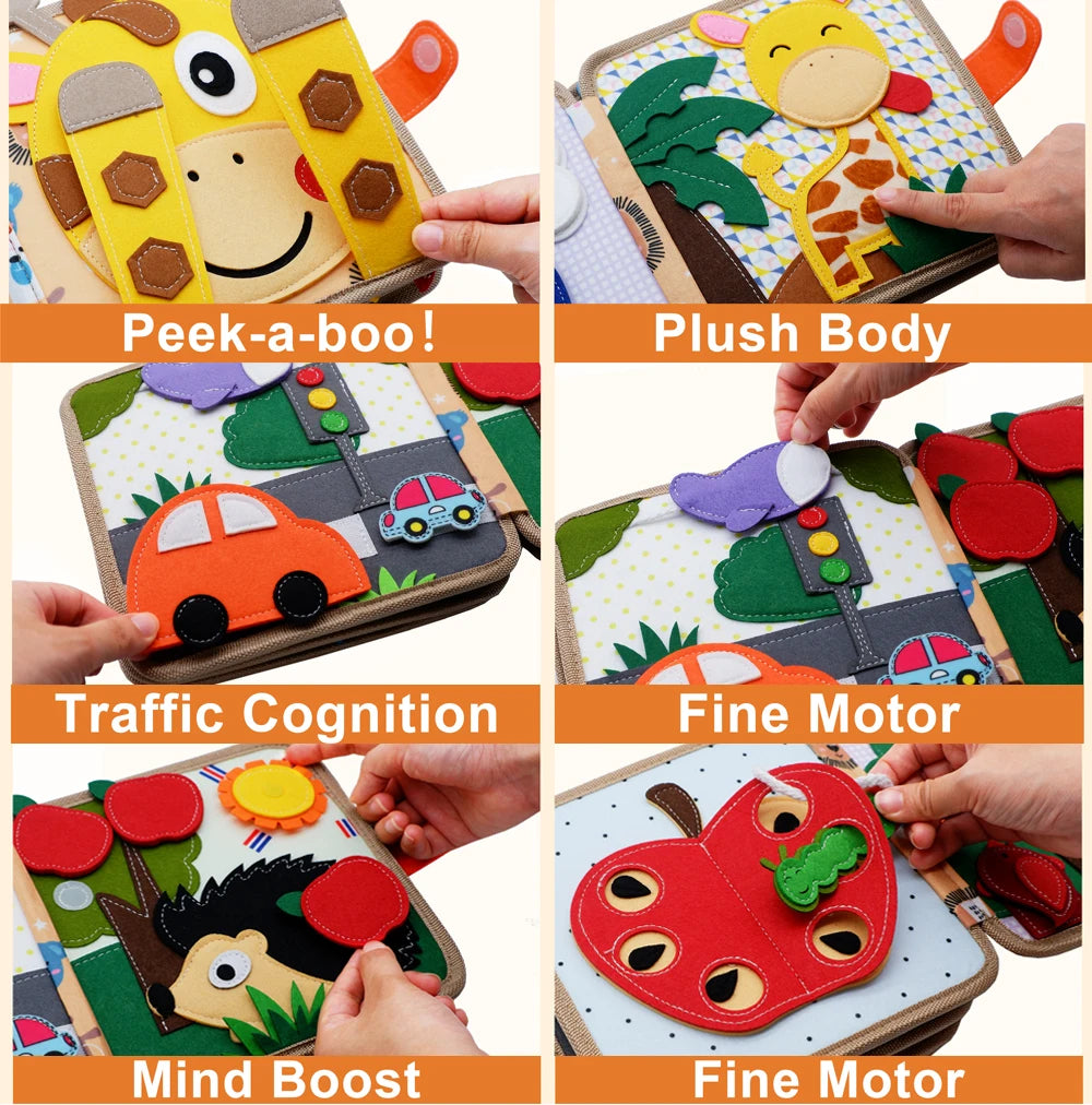 3D Touch & Feel Montessori Baby Book