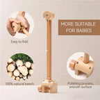 Wooden Baby Crib Mobile with Felt Animals