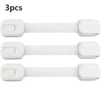 Baby Safety Cabinet Locks Adhesive Child Proofing Latches To Baby Proof Cupboard Drawers Fridge Adjustable Kids Proofing Straps