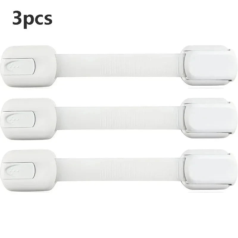 Baby Safety Cabinet Locks Adhesive Child Proofing Latches To Baby Proof Cupboard Drawers Fridge Adjustable Kids Proofing Straps