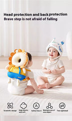 AIBEDILA Baby Head Protector Safety Pad Cushion Cartoon Anti Fall Back Pillow Headrest Newborn Infant Toddler Baby Protection