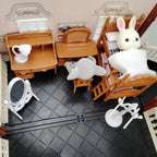Miniature Items Dollhouse Furniture Accessories Living Room Bedroom Supermarket Shopping Games Family Interaction Doll Kids Toys
