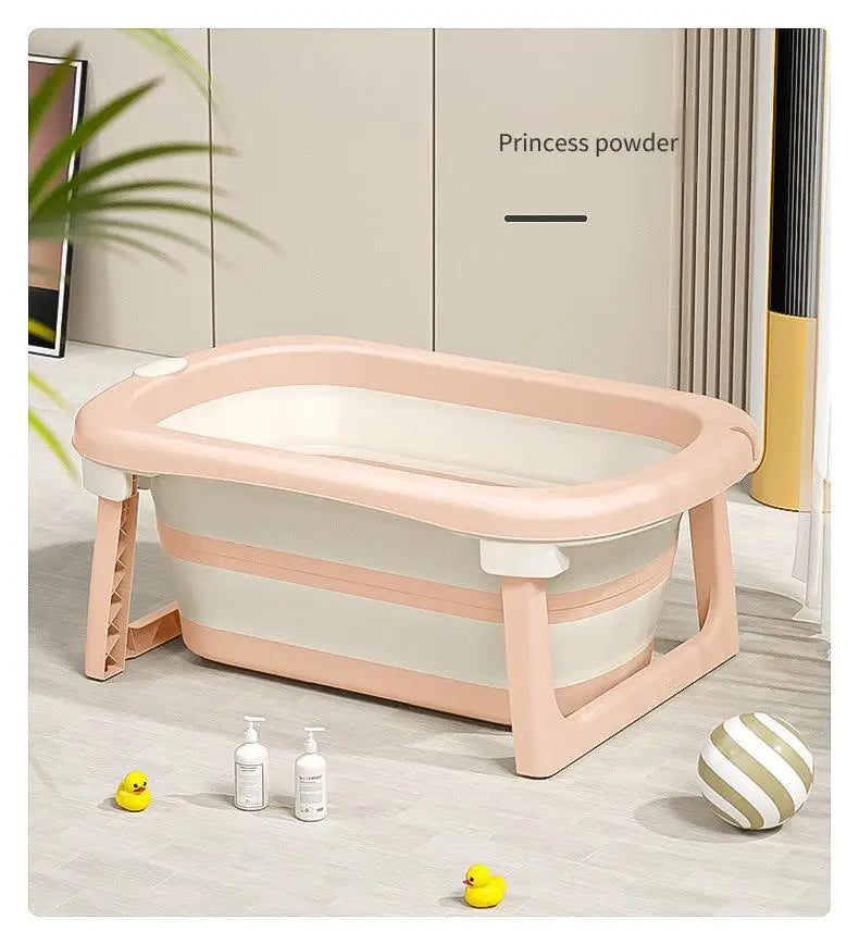 Foldable Baby Bathtub for Newborns & Toddlers – Space-Saving Bath Tub with Easy Storage Lightweight & Portable Design