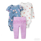 3-Piece Soft Cotton Baby Outfit Set