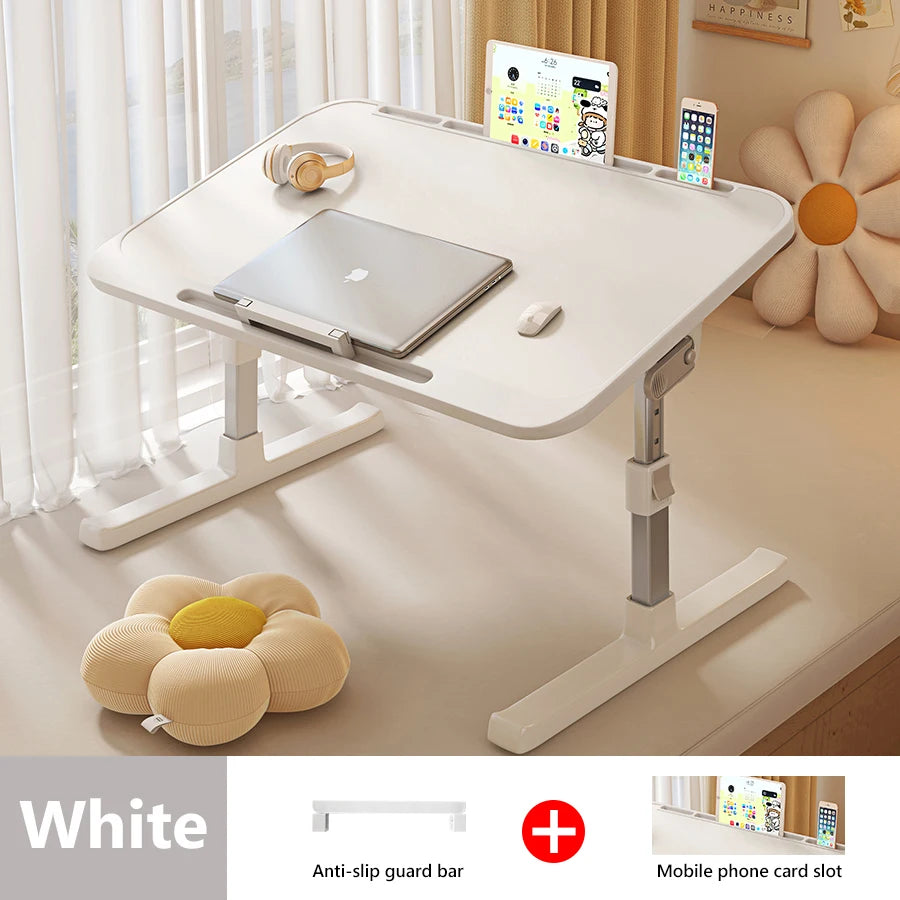 Laptop Desk Foldable Bed Table Adjustable Computer Desk Office Desk Children's Study Desk Bedroom Living Room Desk Adjustable