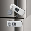 Child Safety Lock 2 Pack, No Tools Installation, Universal for Cabinets Drawers Fridge, Anti-Pinch Baby Proofing