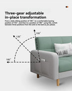 Stable Small Unit Sofa Bed, Foldable Dual-purpose Double Bed, Home Office Nap, Three Person Sofa, Leisure Fabric, Lazy Sofa