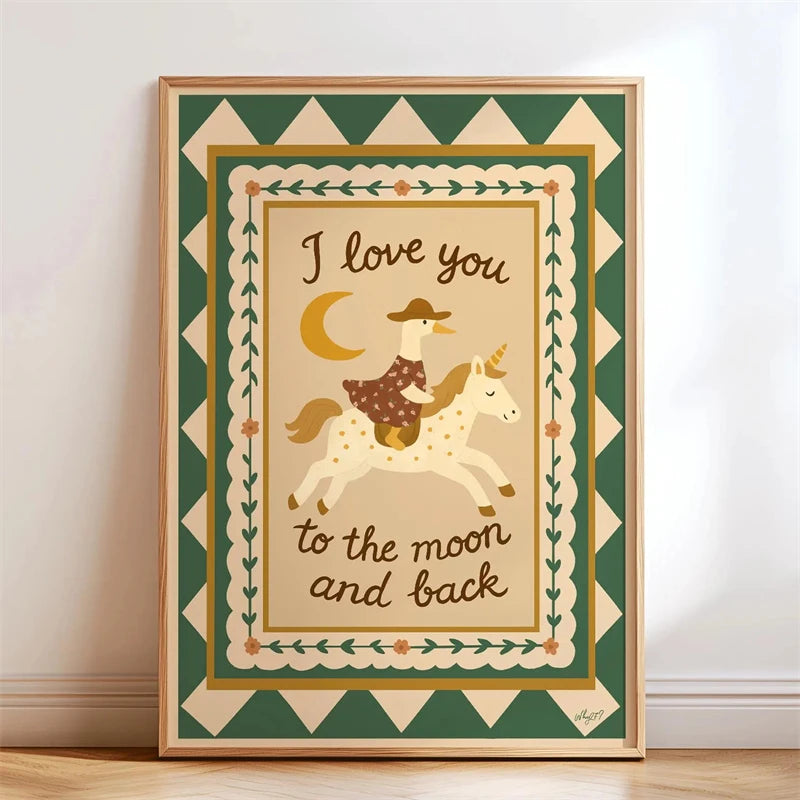 Animal-themed Baby Room Posters: Stylish and Playful Animal Prints Whimsical Canvas Wall Art Suitable for Modern Baby Room De