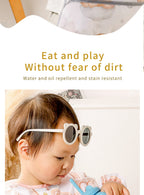 1 PC Waterproof Baby Feeding Bib  Boy Girl Painting Baby's Soft Waterproof Bib Child Meal Eating Apron with Long Sleeves