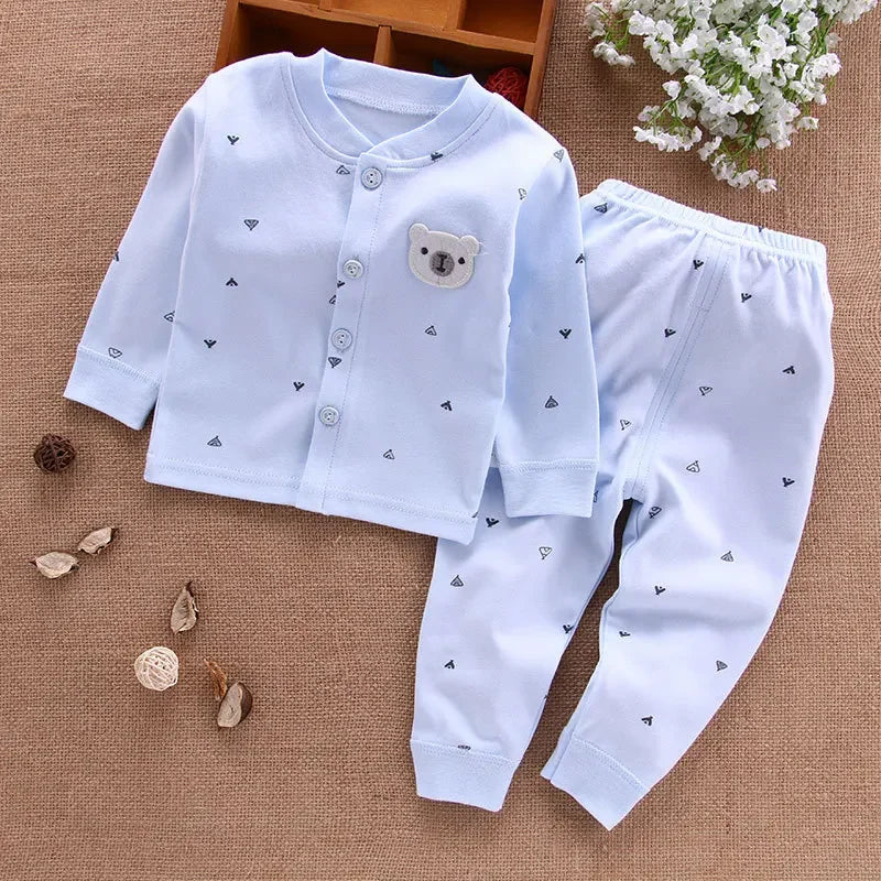 Cotton Newborn Top & Pants Set