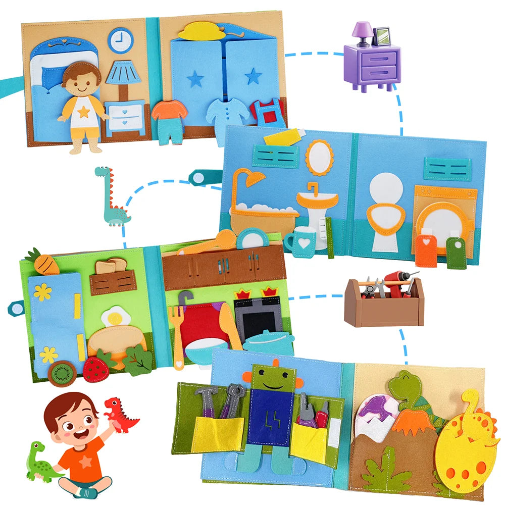 Montessori Busy Book for Toddlers