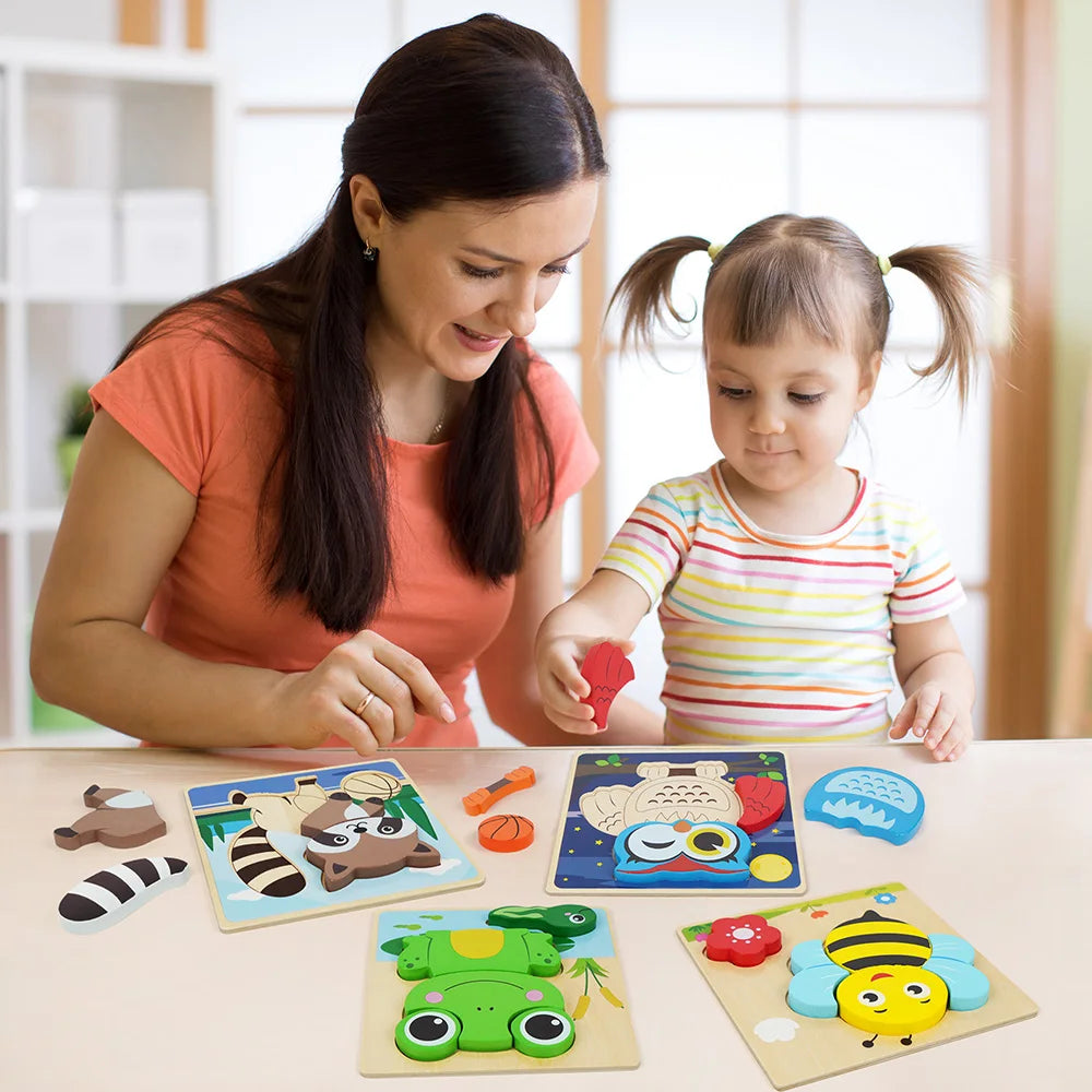 Animal Wooden Puzzle Set