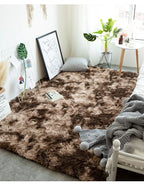 Furry Carpet Living Room Mat Modern Bedroom Nordic Style Decoration Carpet Large Size Black Gray White Non Slip Children's Rugs