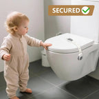 Baby Proof Toilet Lock - Child Safety Cabinet Locks for Toilet Seat, Drawers, Fridge, Doors | Easy Install with Strong 3M Adhesi