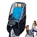 Bicycle Child Seat Canopy Cover Waterproof Bike Child Seat Rain Canopy Bicycle Rain Cover with Transparent Window Universal Pad