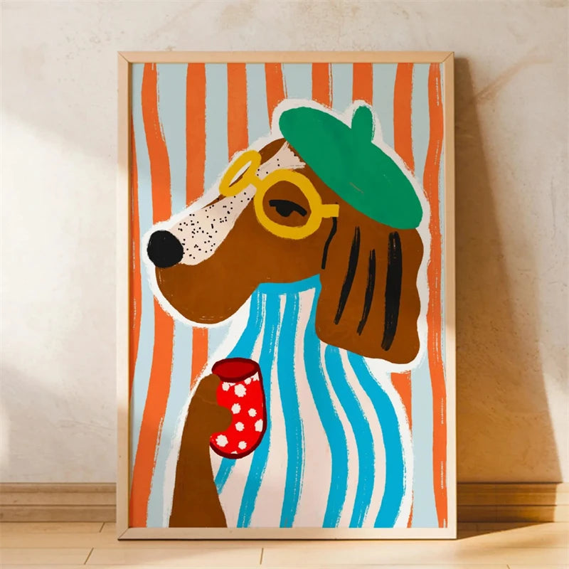 Animal-themed Baby Room Posters: Stylish and Playful Animal Prints Whimsical Canvas Wall Art Suitable for Modern Baby Room De