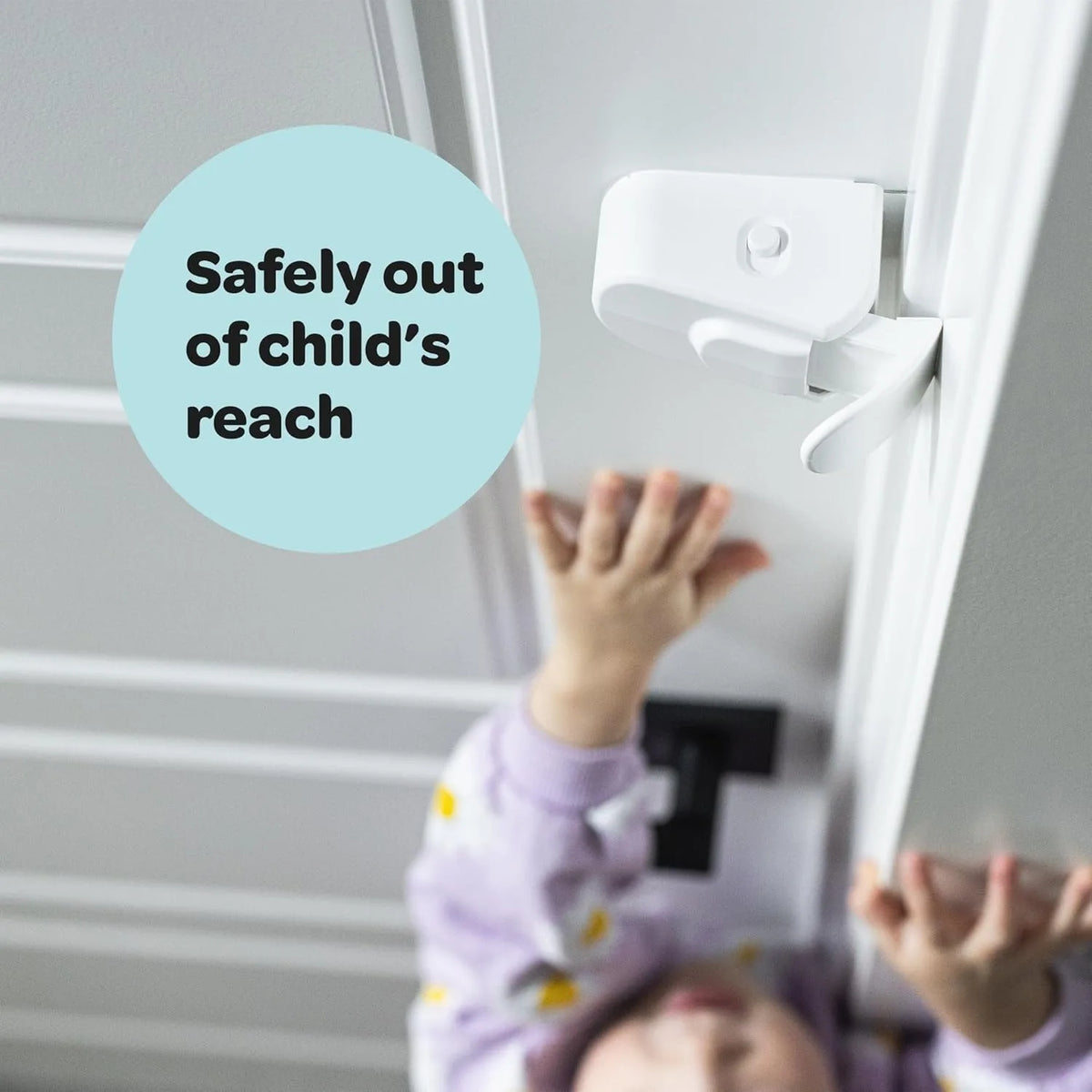 Baby Safety Lock Anti-Jamming Door Blocking Mechanism Safety Cabinet Lock Kids Security Childproof Safety Lock for Interior Door