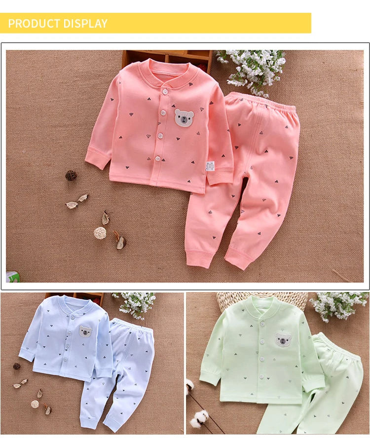 Cotton Newborn Top & Pants Set