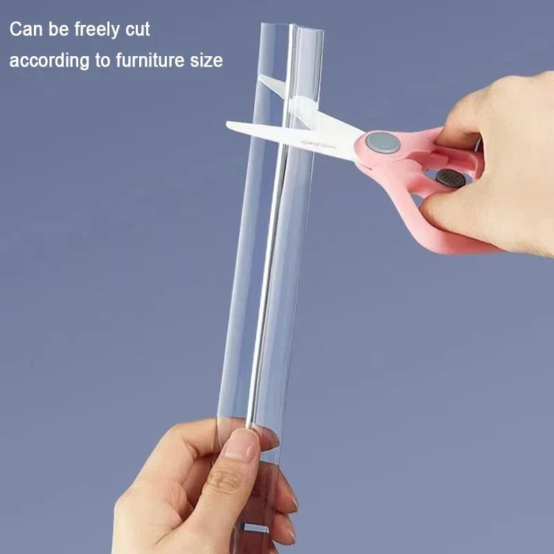 1/2/3M Baby Safety Self Adhesive Kids Collision Proof Soft Bumper Transparent PVC Protection Table Edge Guard Protector Strip