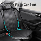 Car Seat Safety Protector Leather Pad for Kids Baby Pets Universal Rear Seat Cushion Child Protective Mat With Storage Net Cover