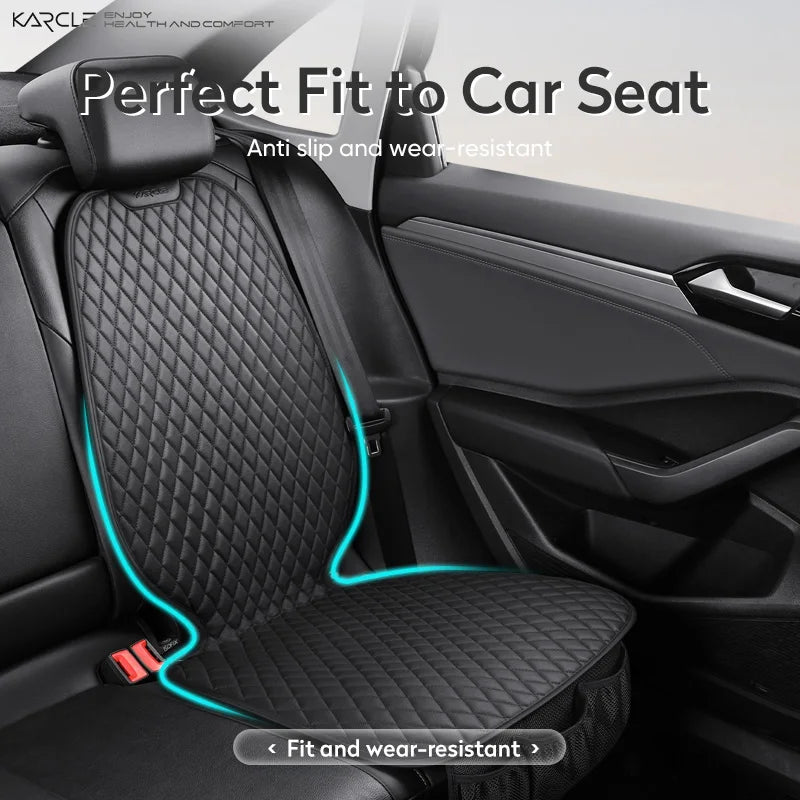 Car Seat Safety Protector Leather Pad for Kids Baby Pets Universal Rear Seat Cushion Child Protective Mat With Storage Net Cover