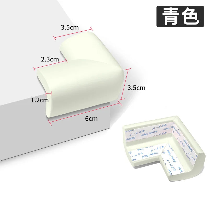 10pcs Soft Baby Proofing Corner Guards - Pre-Taped Table Corner Protector for Child Safety Furniture Bumper & Sharp Edge
