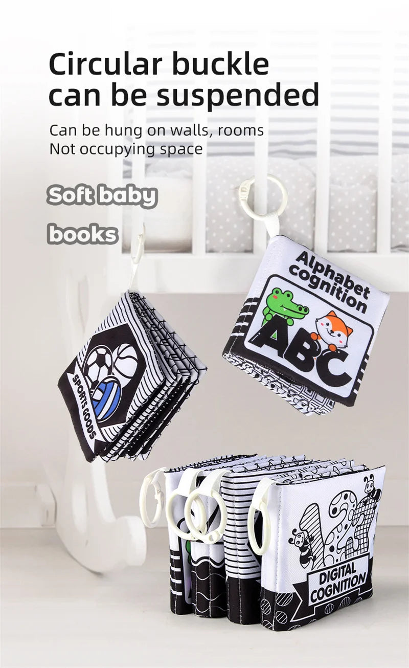 High-Contrast Soft Baby Cloth Book